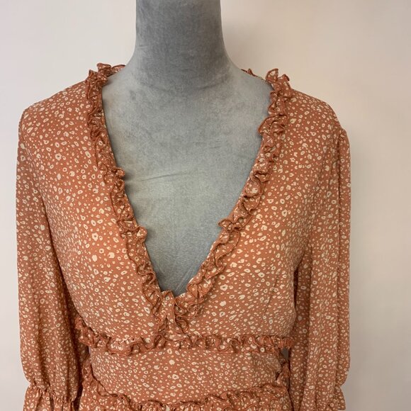 She&Sky Mini Dress Fairy Romantic Cottagecore Feminine Ditzy Floral Womens SZ M - Picture 2 of 10